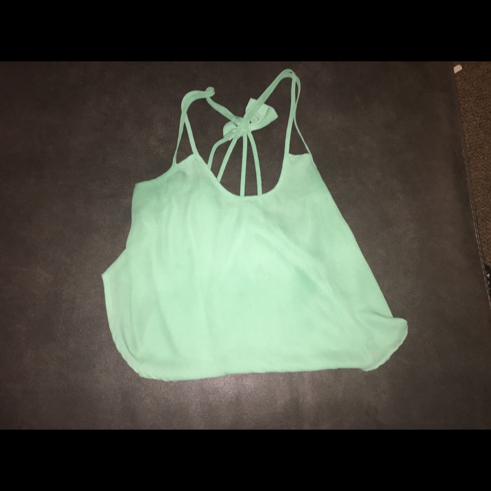 Mint green tank top